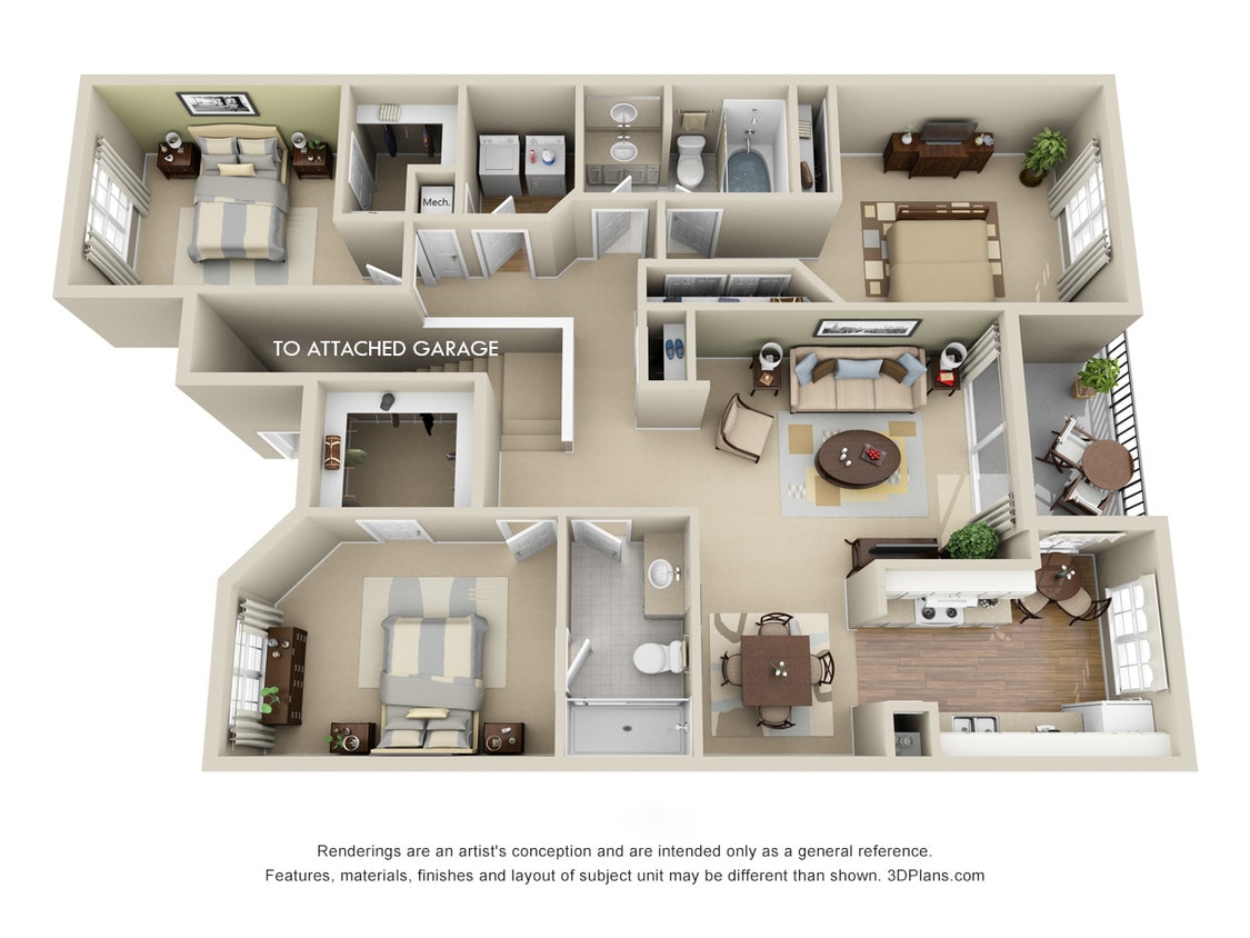 Floor Plan - Royal Crest with Attached Garage