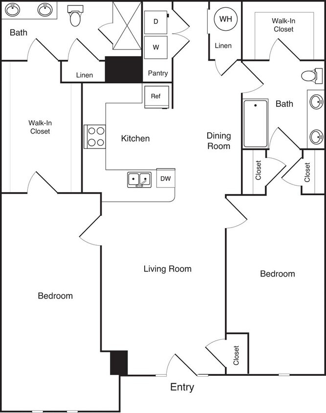 Floor Plan - 2 Bedrooms B4