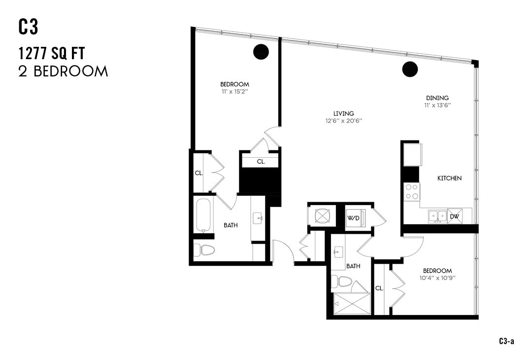 Floor Plan - Two Bedroom C3