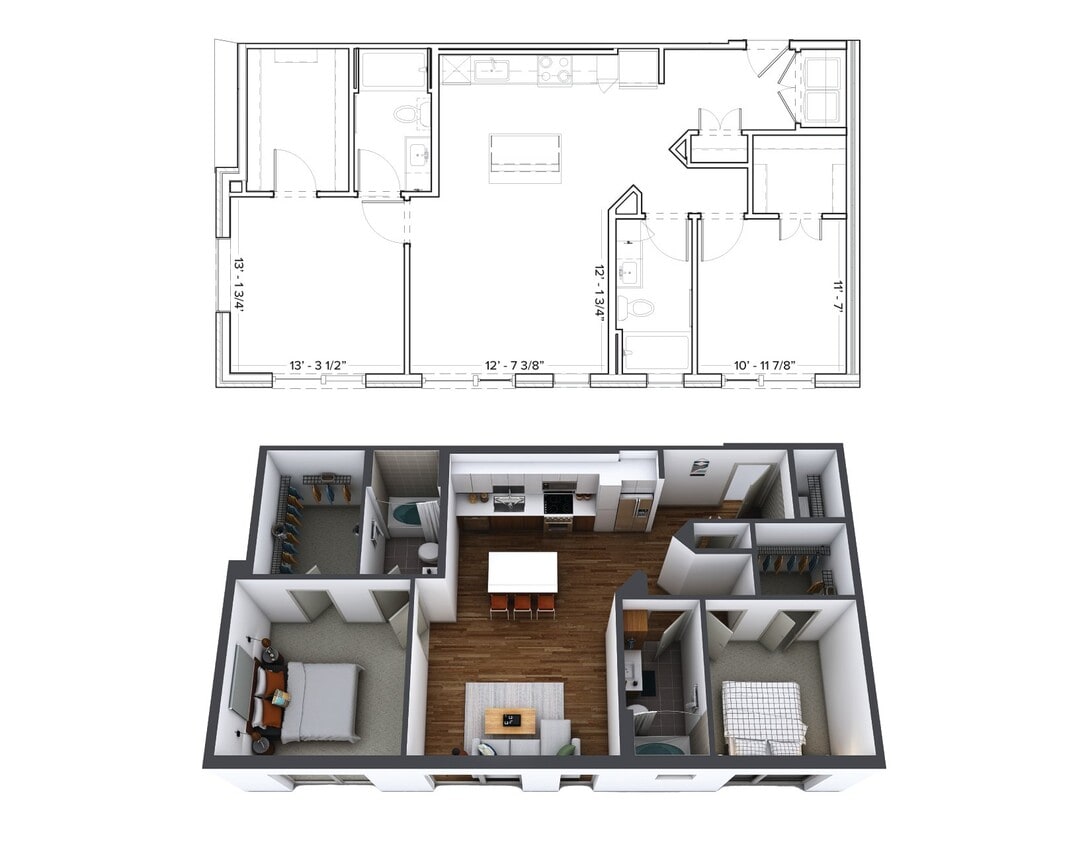 Floor Plan - 2 Bedroom C3