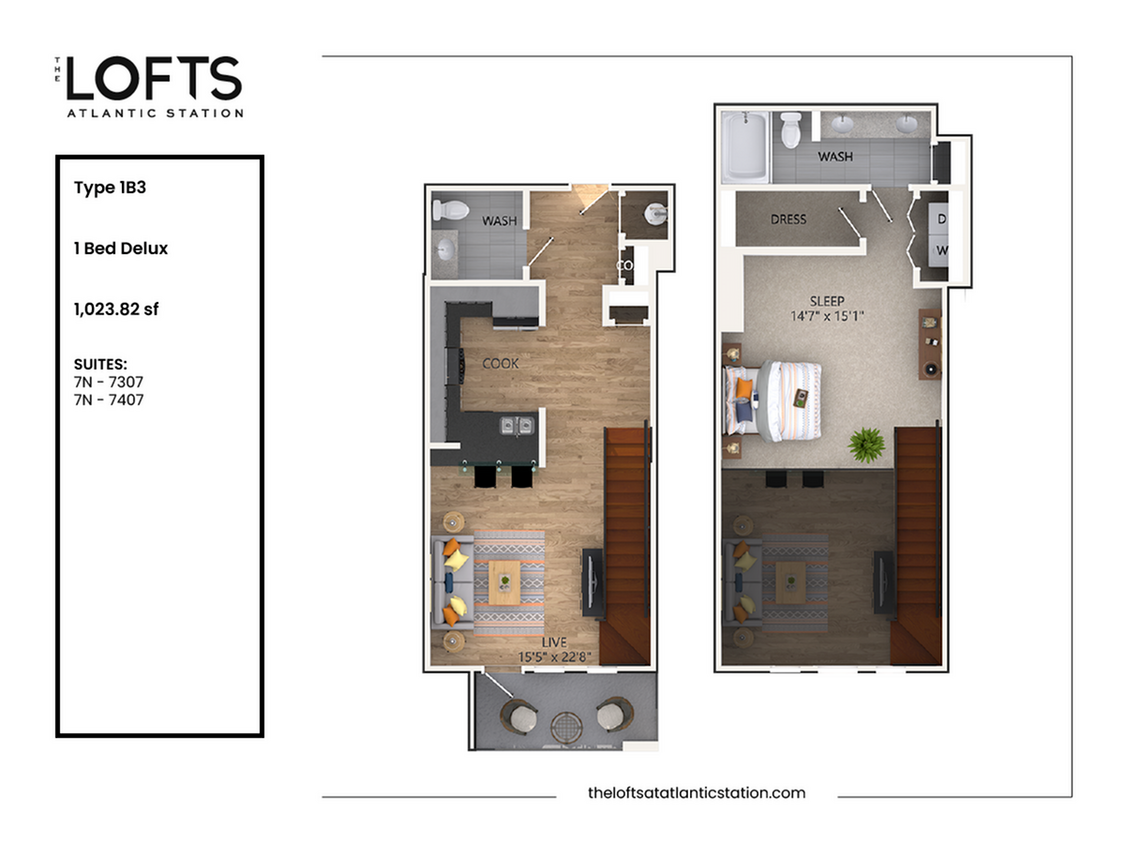1B3 - 1 Bed Delux - 1B3 - 1 Bed Delux
