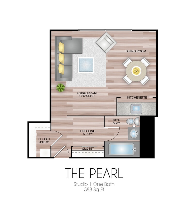 388 Square Feet - The Pearl