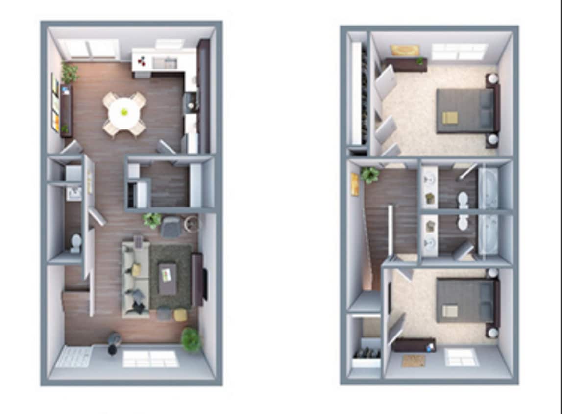 B3 - 2x2.5TH - 1103 sqft - B3 TH