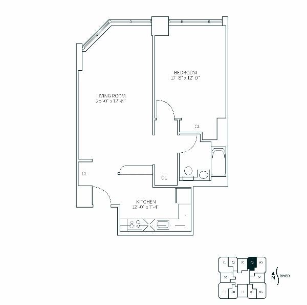 Floor Plan - SOUTHAMPTON - 1 Bedroom One Bathroom