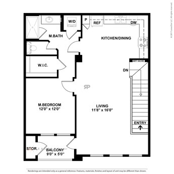 Floor Plan - ONE W/ 2 Car Attached Garage