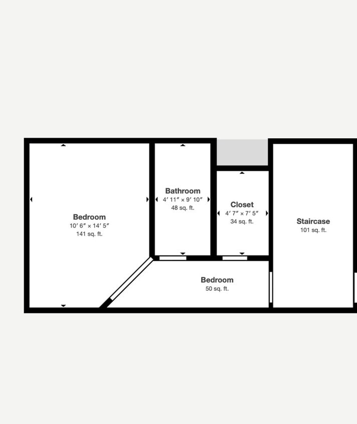 Floor Plan - Dillard (Inside Unit) - 3rd floor - Suite E