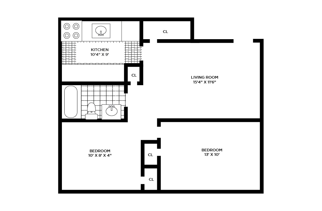 Floor Plan - 2 Bedroom