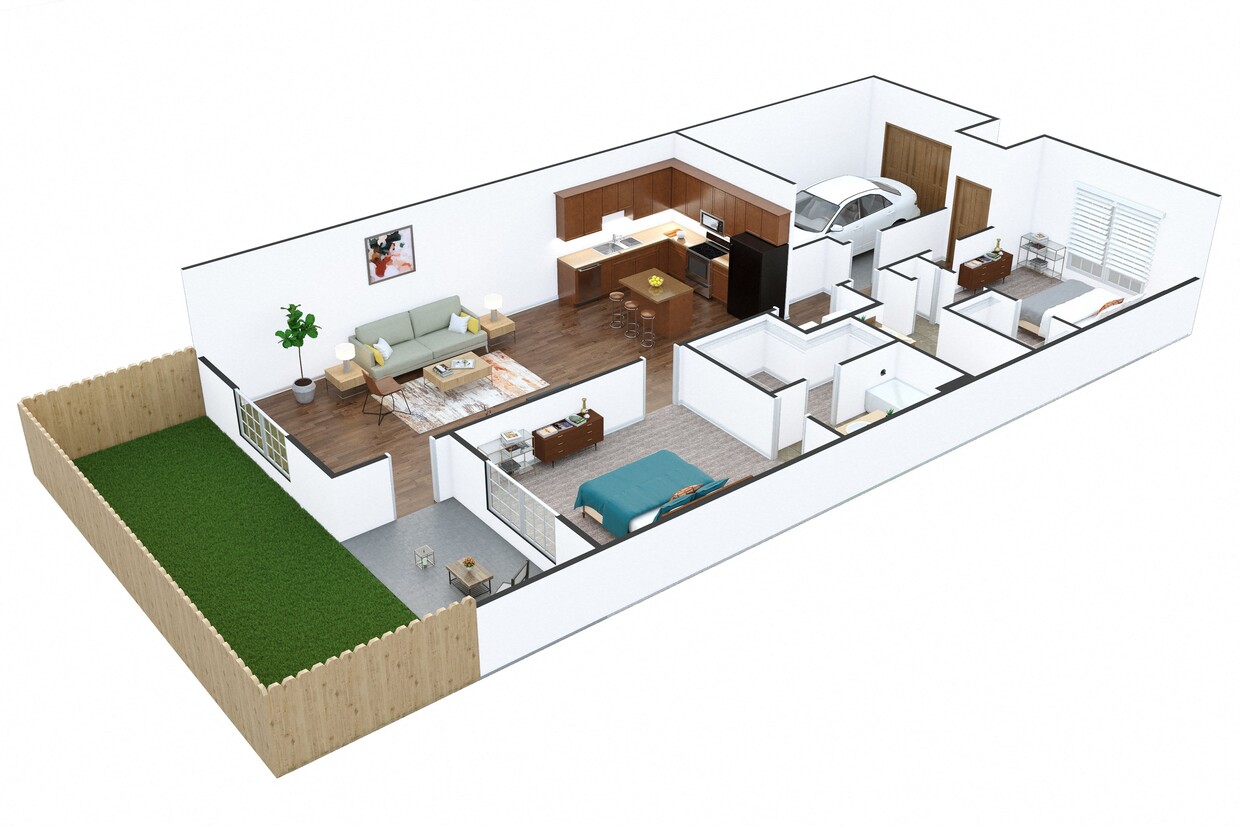 Floor Plan - The Pelican Townhome