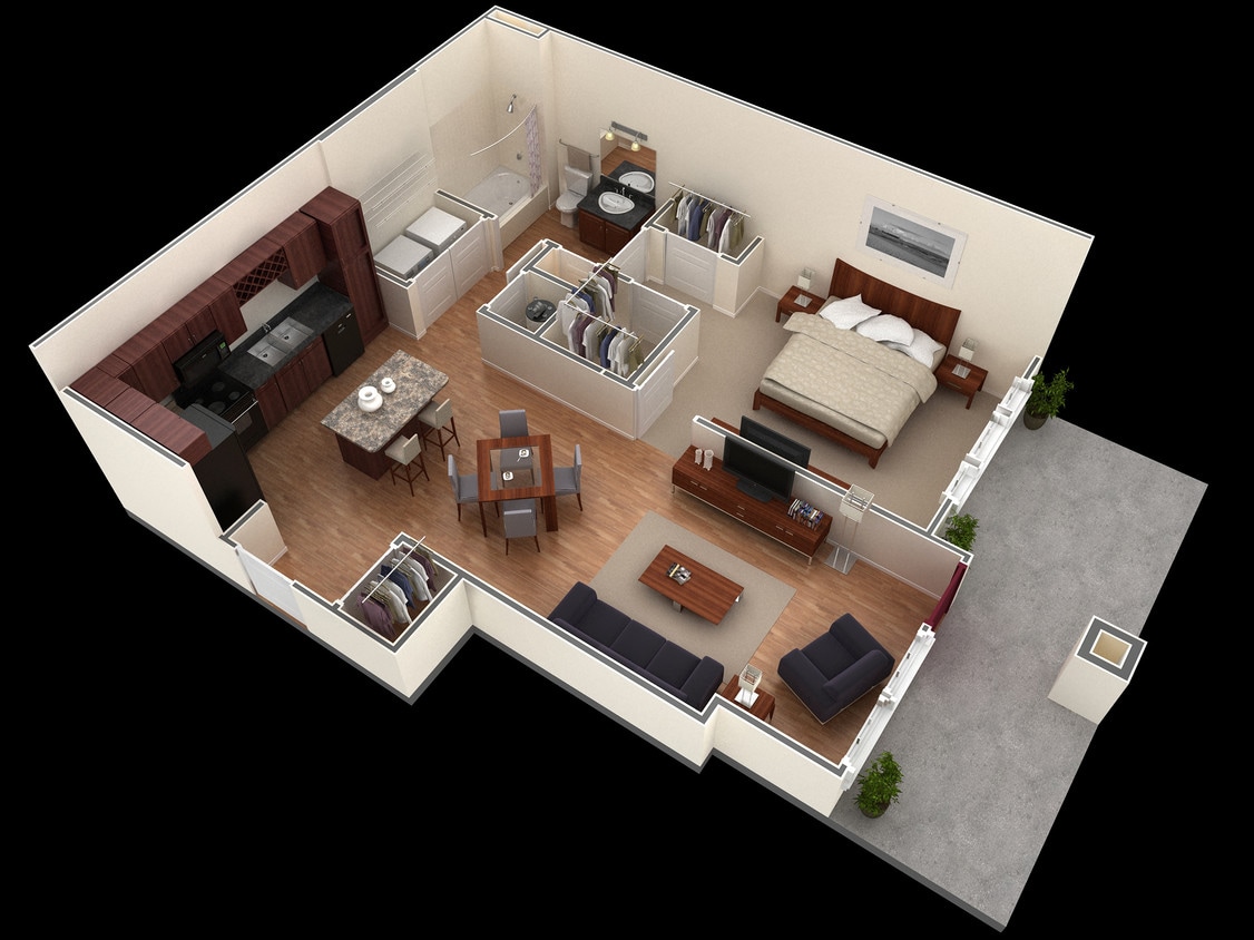 Sunflower Terrace 3D Plan - Sunflower Terrace