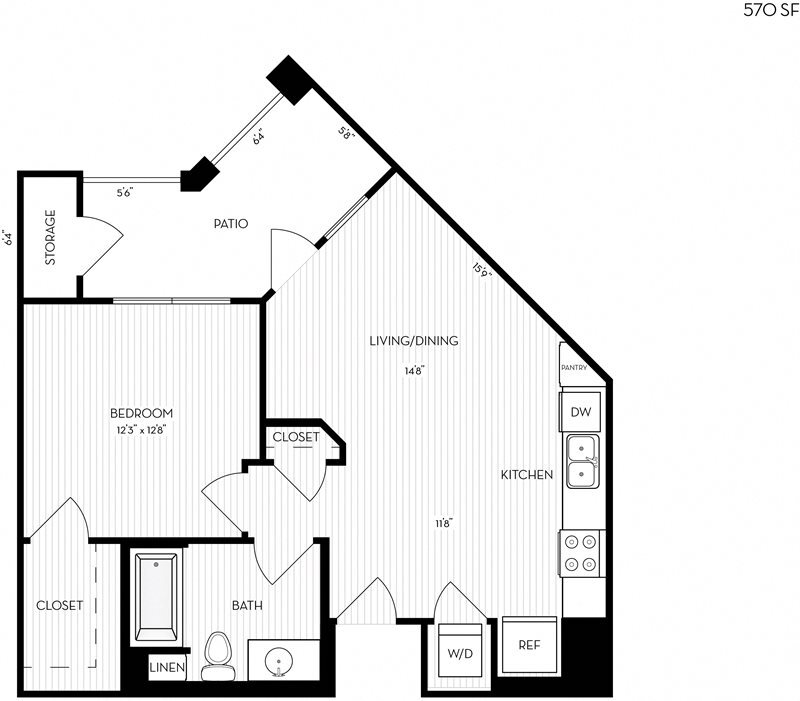 Floor Plan - Revela Floorplan 1-1A-1
