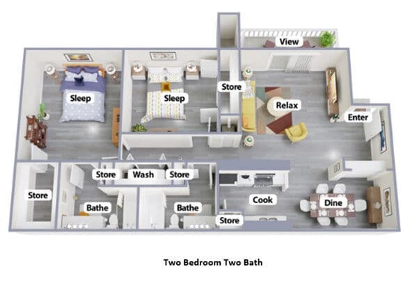 Floor Plan - The Burbank