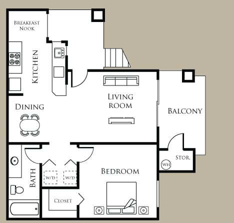 1BR/1BA - A2