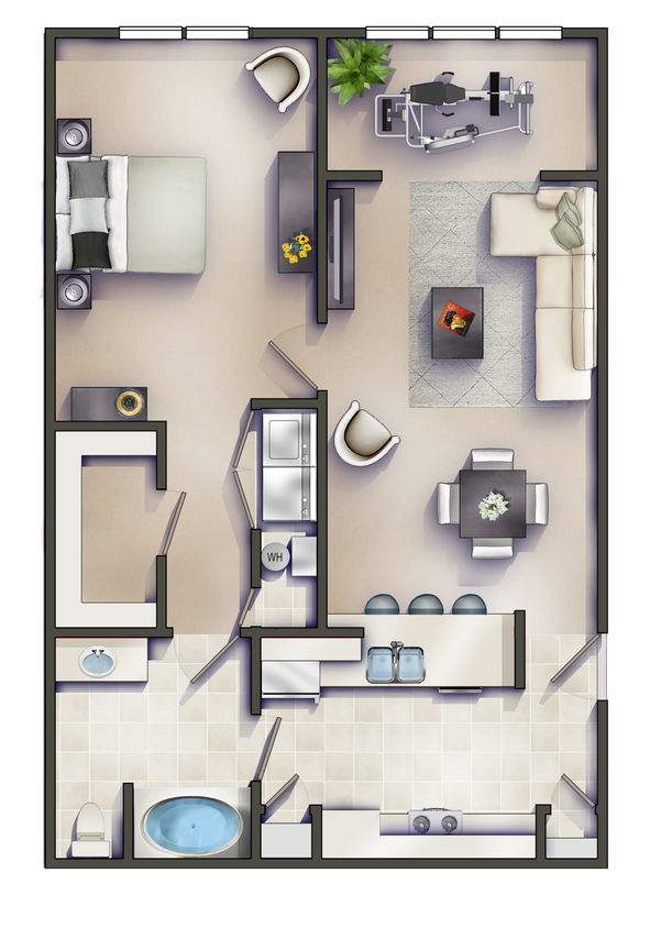 Floor Plan - The Currituck Sunroom