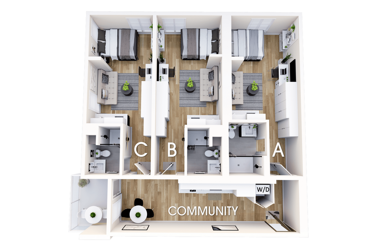 Floor Plan - Coliving Plan 1