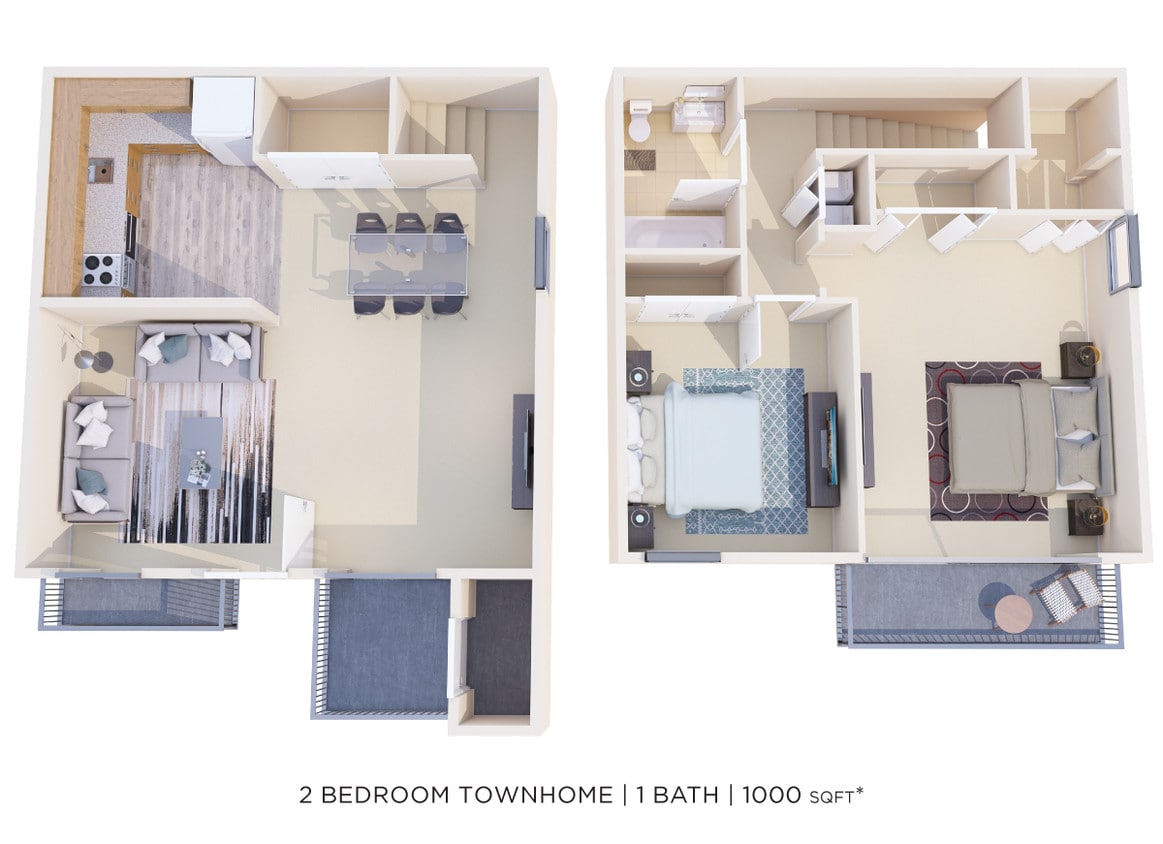 Floor Plan - Two Bedroom