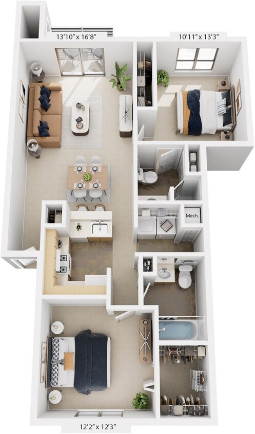 Floor Plan - Two Bedroom