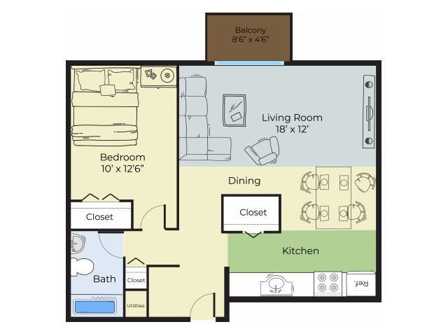 One Bedroom - 1 Bedroom
