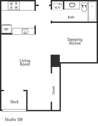 Floor Plan - Studio SW - A 560