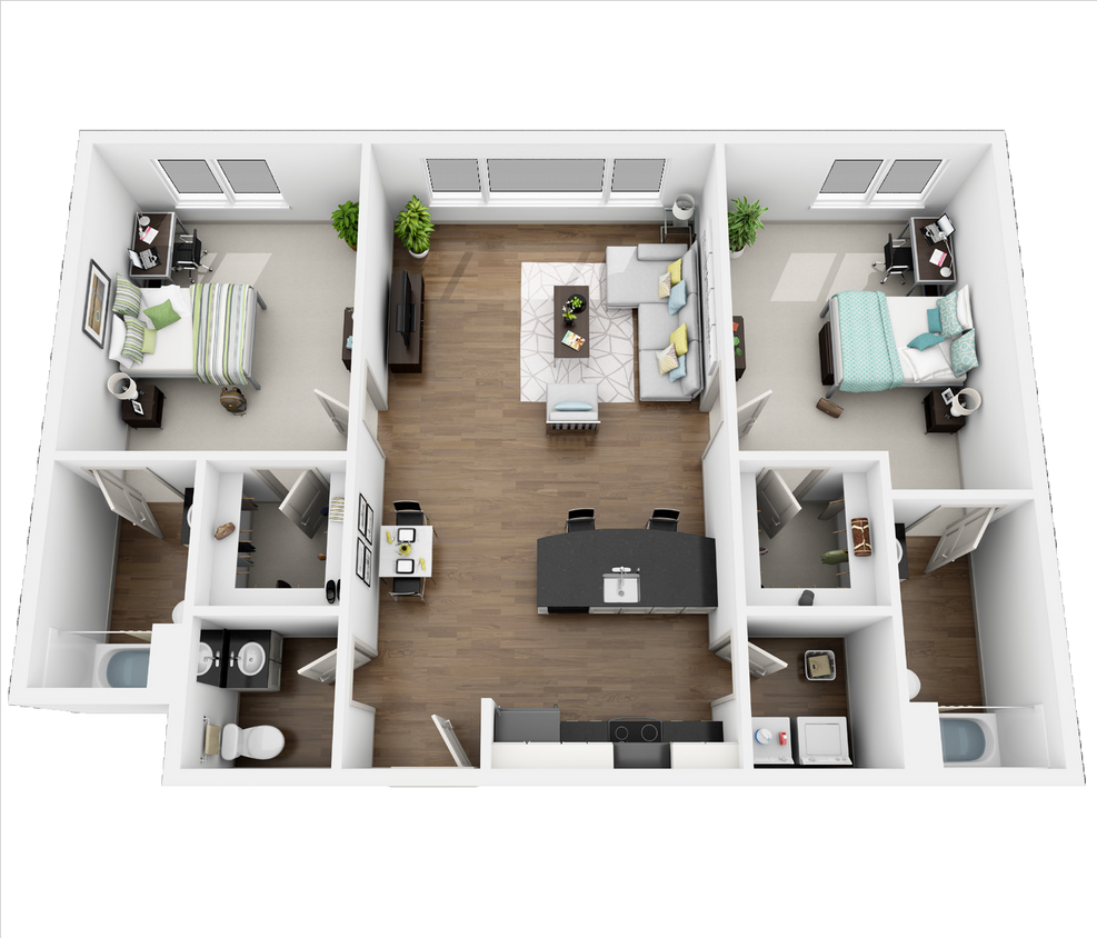 B1.15 floor plan Edge Flats - B1.15