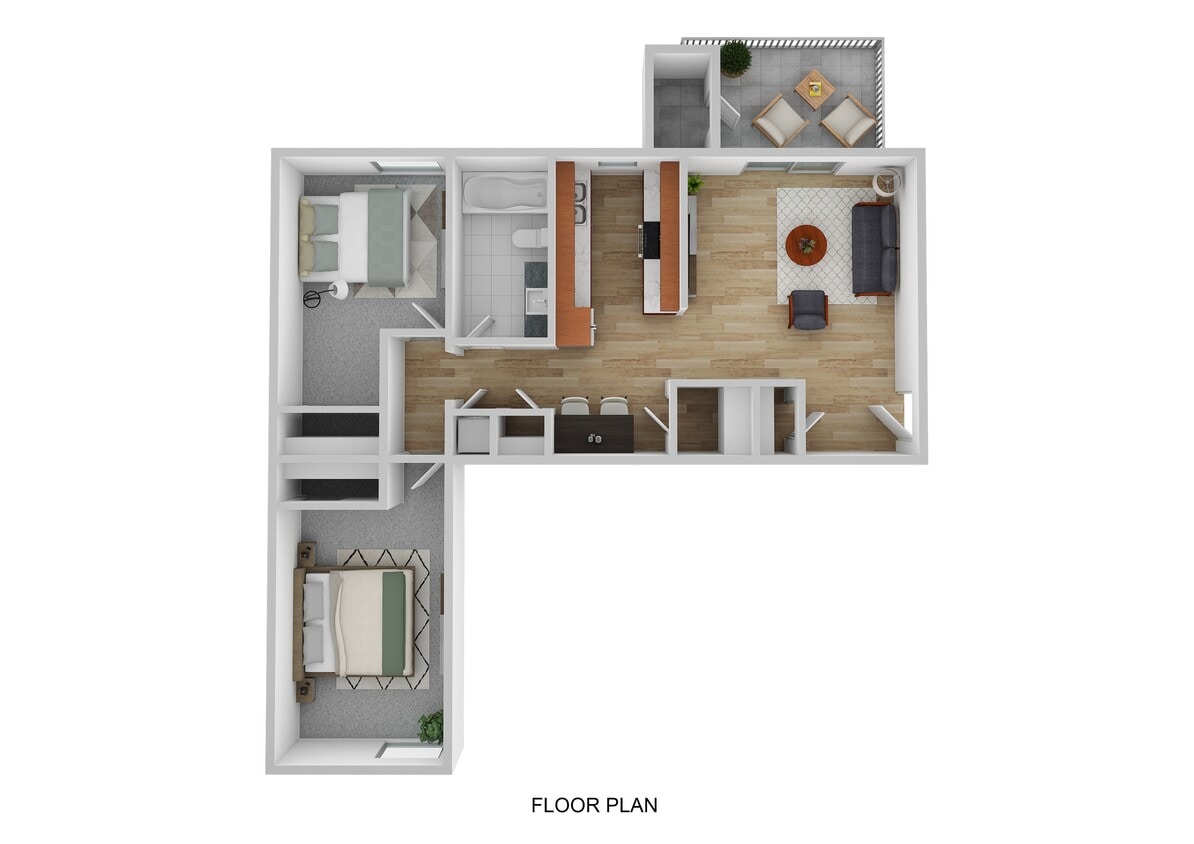 Floor Plan - B1 - Ashland Heights