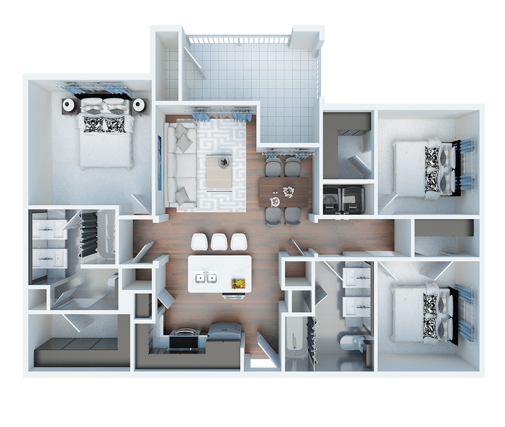 3 Bed / 2 Bath / 1285 Sqft - Chestnut