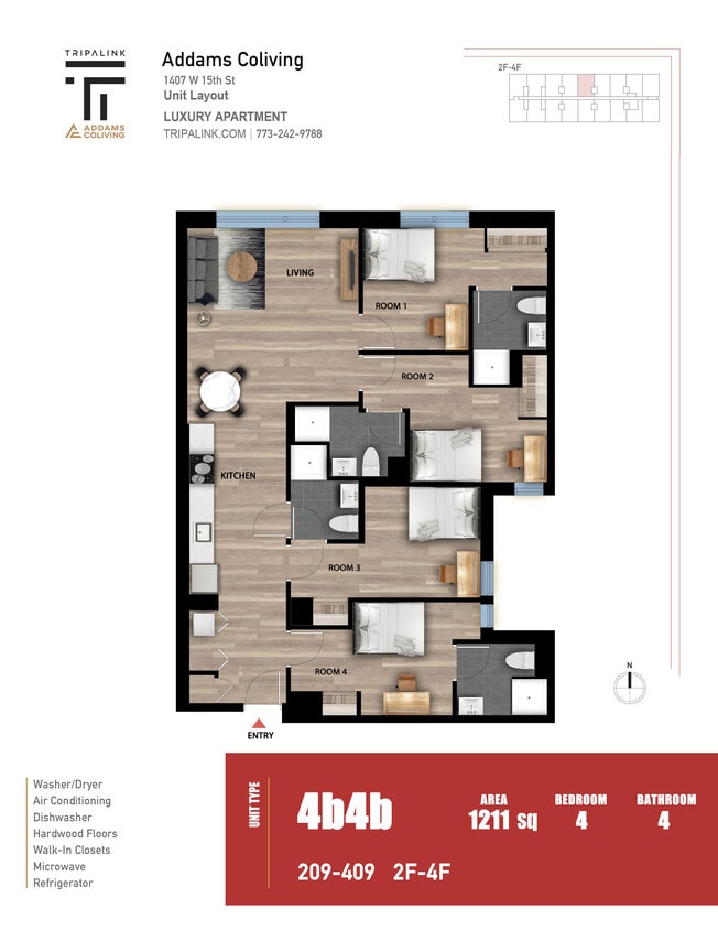 Floor Plan - Unit 209