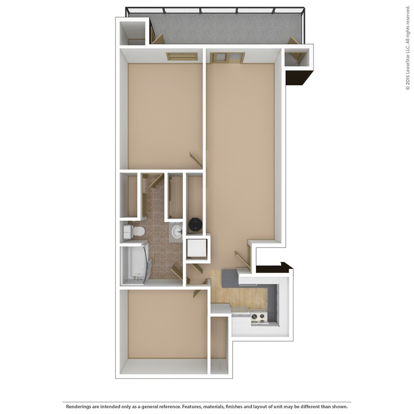 Floor Plan - 2x1c