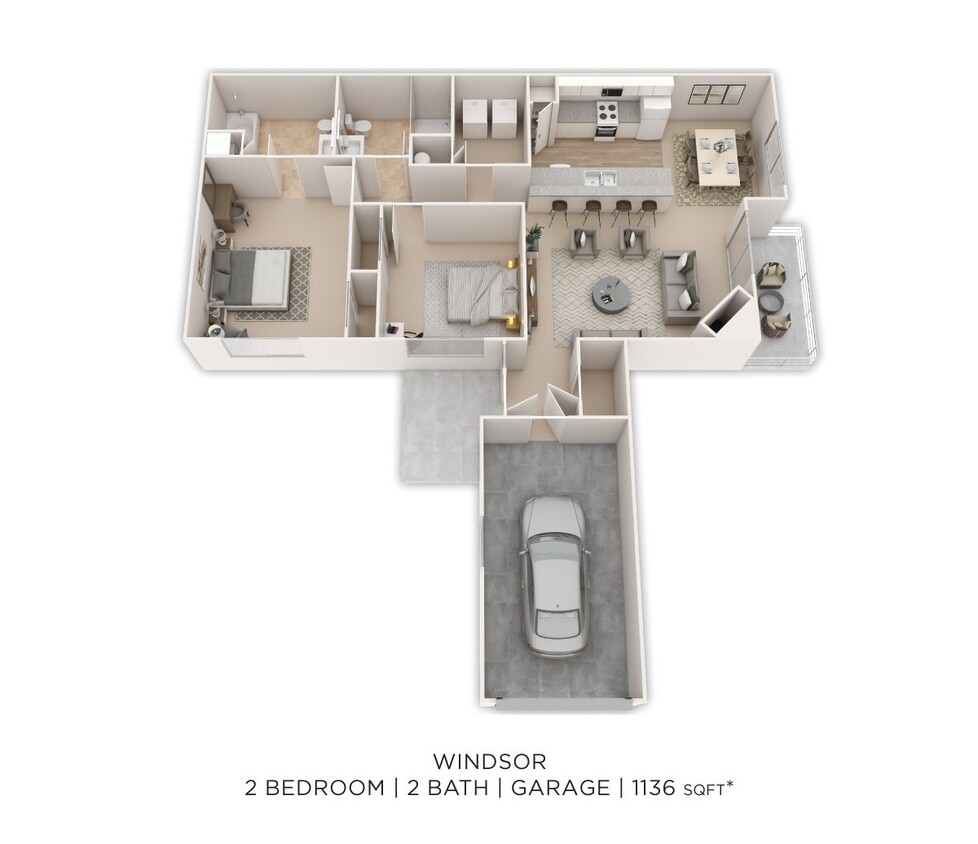 Floor Plan - Windsor w/ Garage - Lower Level