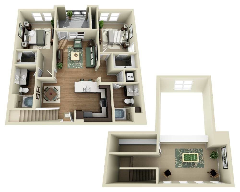 Floor Plan - Three Bedroom C2A