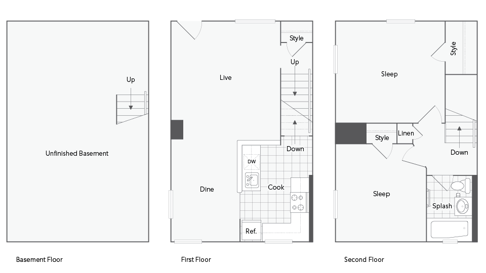 Blacksburg 2-Bedroom Floorplan - Blacksburg