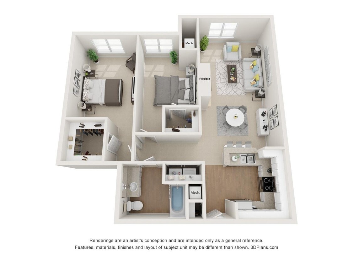 Floor Plan - Park 2B1B