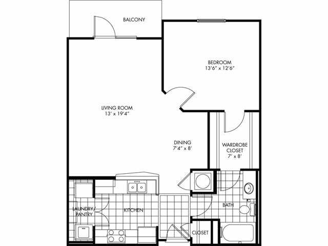 Alder - 1 bed/1 bath-849 sqft