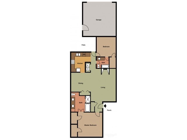 B4 type 2D - B4 2 Bed 2 Bath