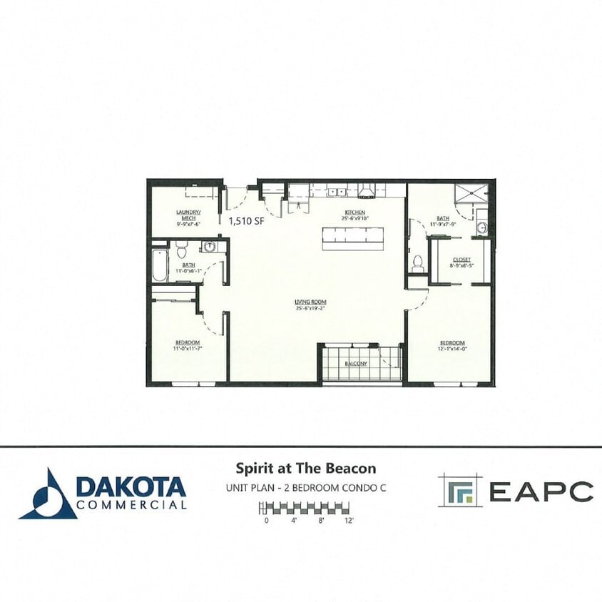 Floor Plan - 2B/2B Condo C