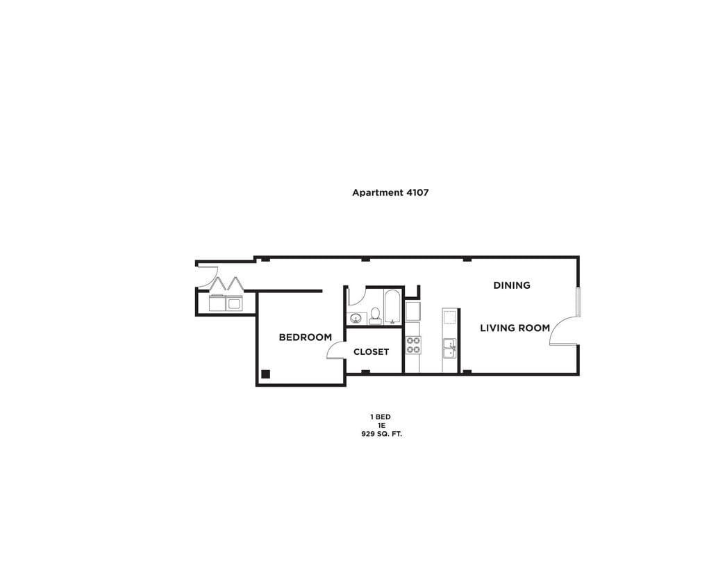 Floor Plan - 1E