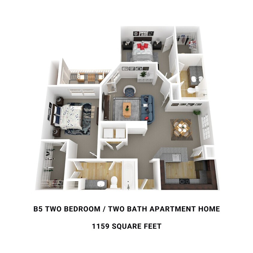 B5- 1,159 sqft - B5