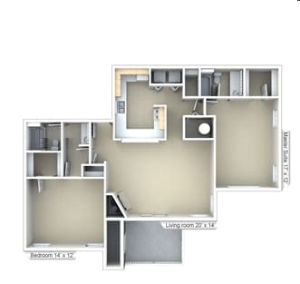 2BR/2BA - 2x2 C