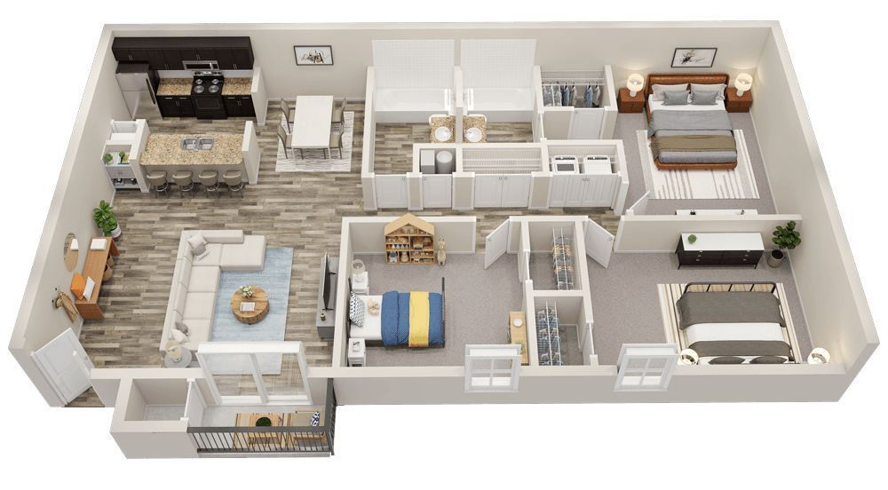 Floor Plan - The Allatona - Renovated