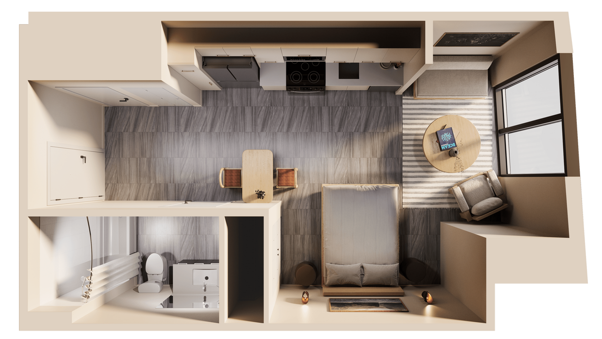 Floor Plan - East Studio Worldcenter View A