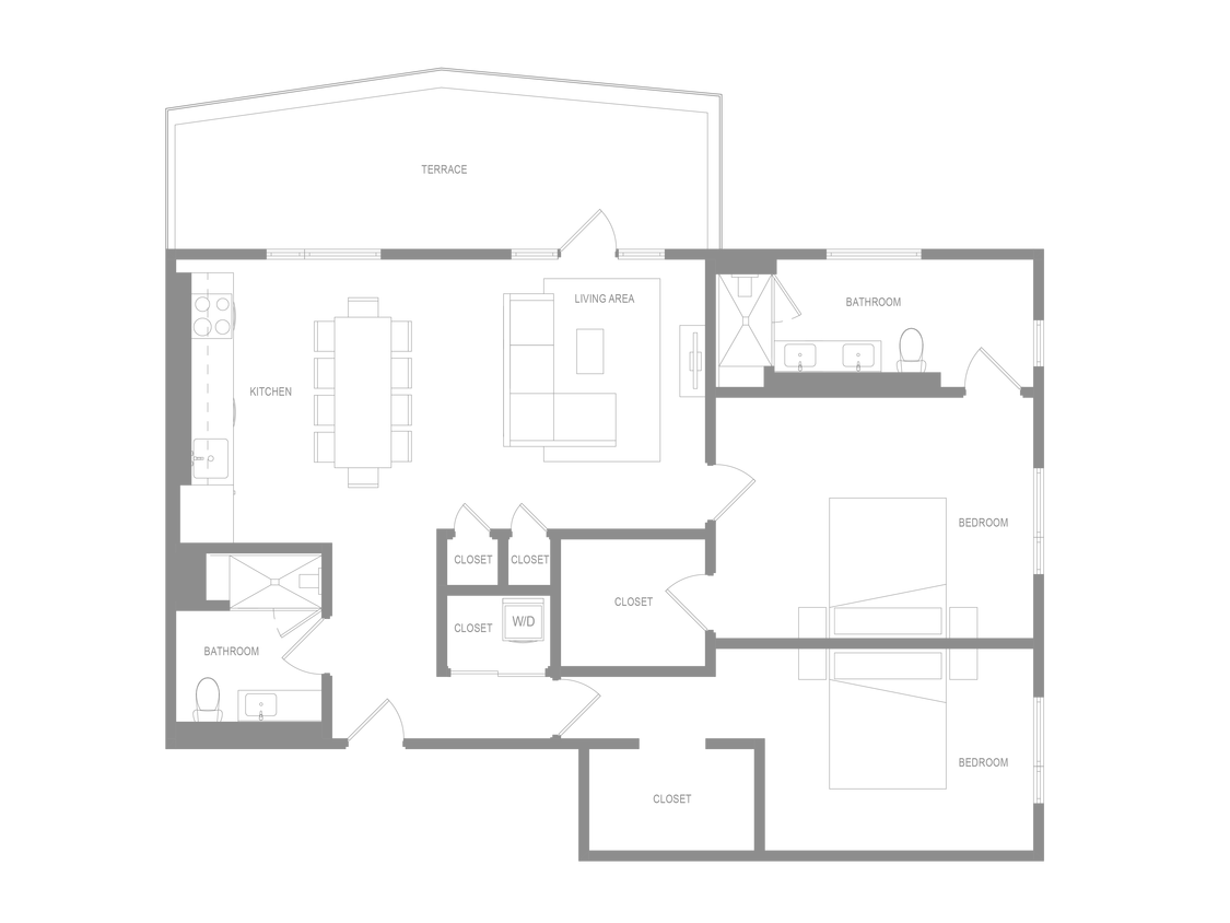 Floor Plan - Alta 2 Bedroom AA