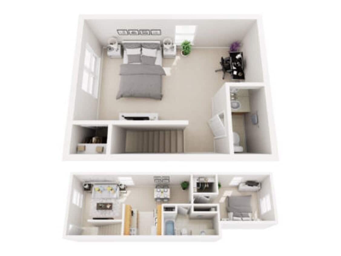 Floor Plan - Classic Two Bedroom Apartment Home