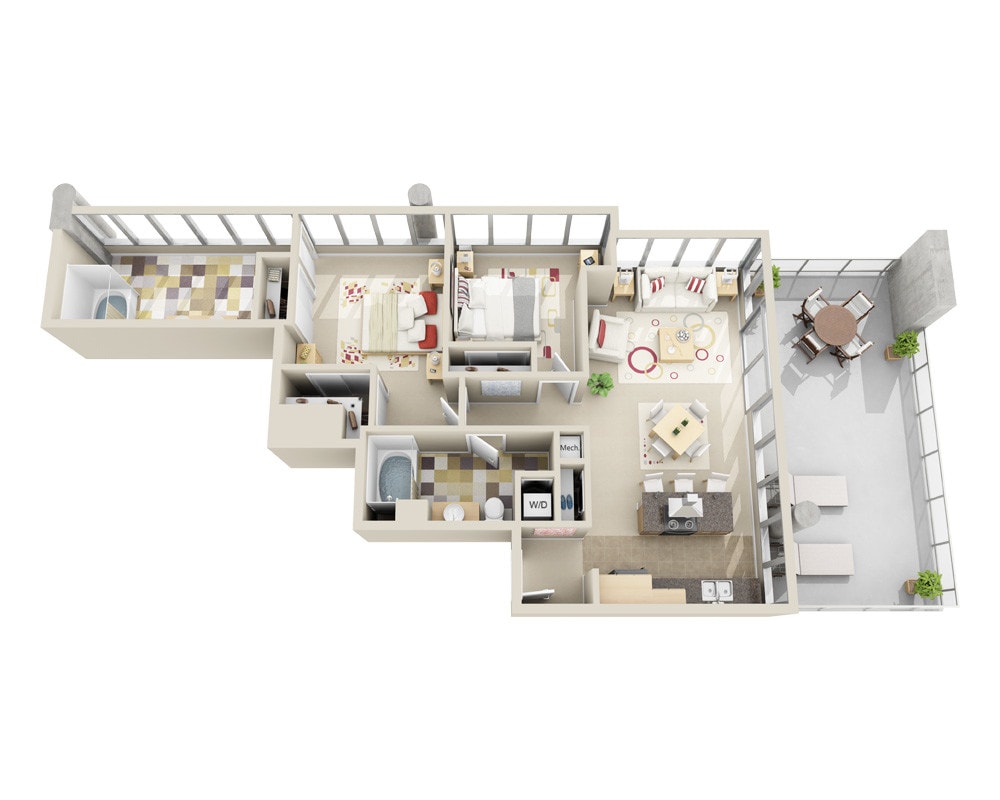 Floor Plan - Midrise B2R
