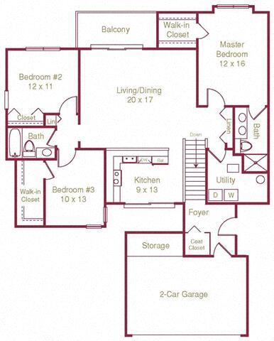 Floor Plan - The Davenport