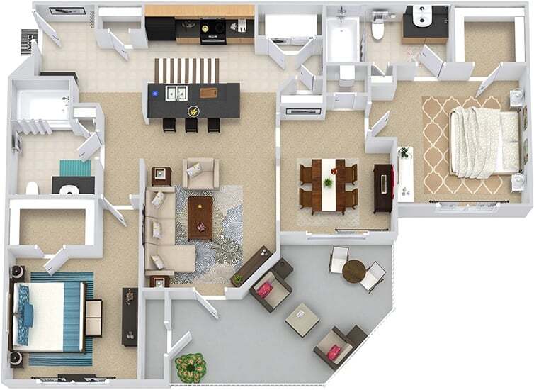 Floor Plan - Kenyon with Assigned Garage 