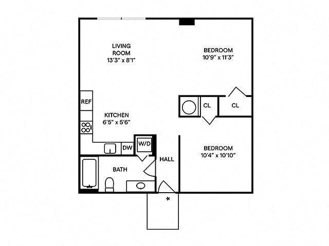 Floor Plan - Deluxe Loft 2 Furnished