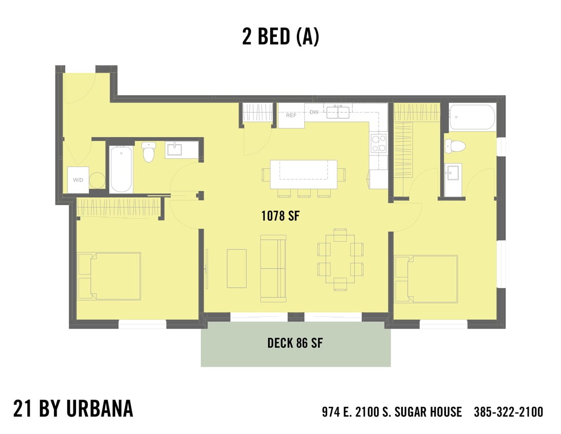 Floor Plan - 2 BED (21-2A)