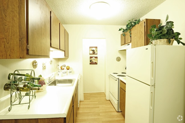 Two Bedroom - Kitchen - Bridgewood Apartments