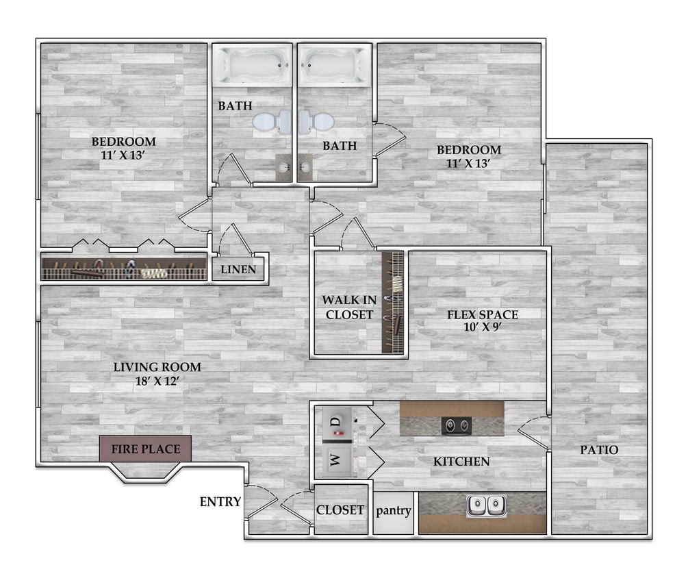 2 x 2 1055 sf - 2x2 1055 SF