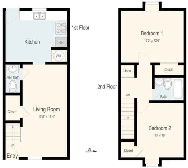 2BR/1.5BA - 2B 1.5 BA