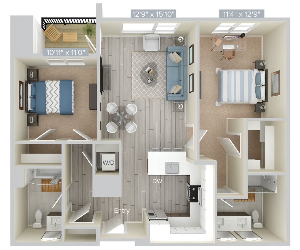 Floor Plan - B4-1015-1054